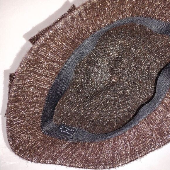 ‎August Hat Co. Brown Silver Wool Blend Cap OS - Picture 2 of 5